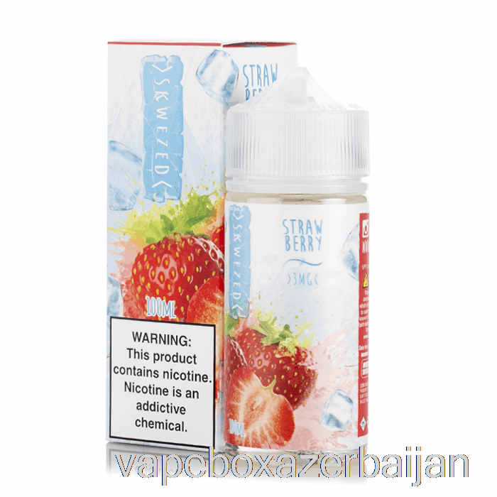 E-Juice Vape ICE Strawberry - Skwezed E-Liquid - 100mL 6mg
